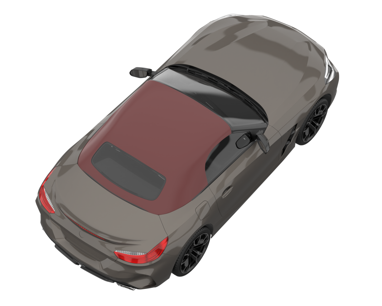 voiture de sport isolée sur fond transparent. rendu 3d - illustration png