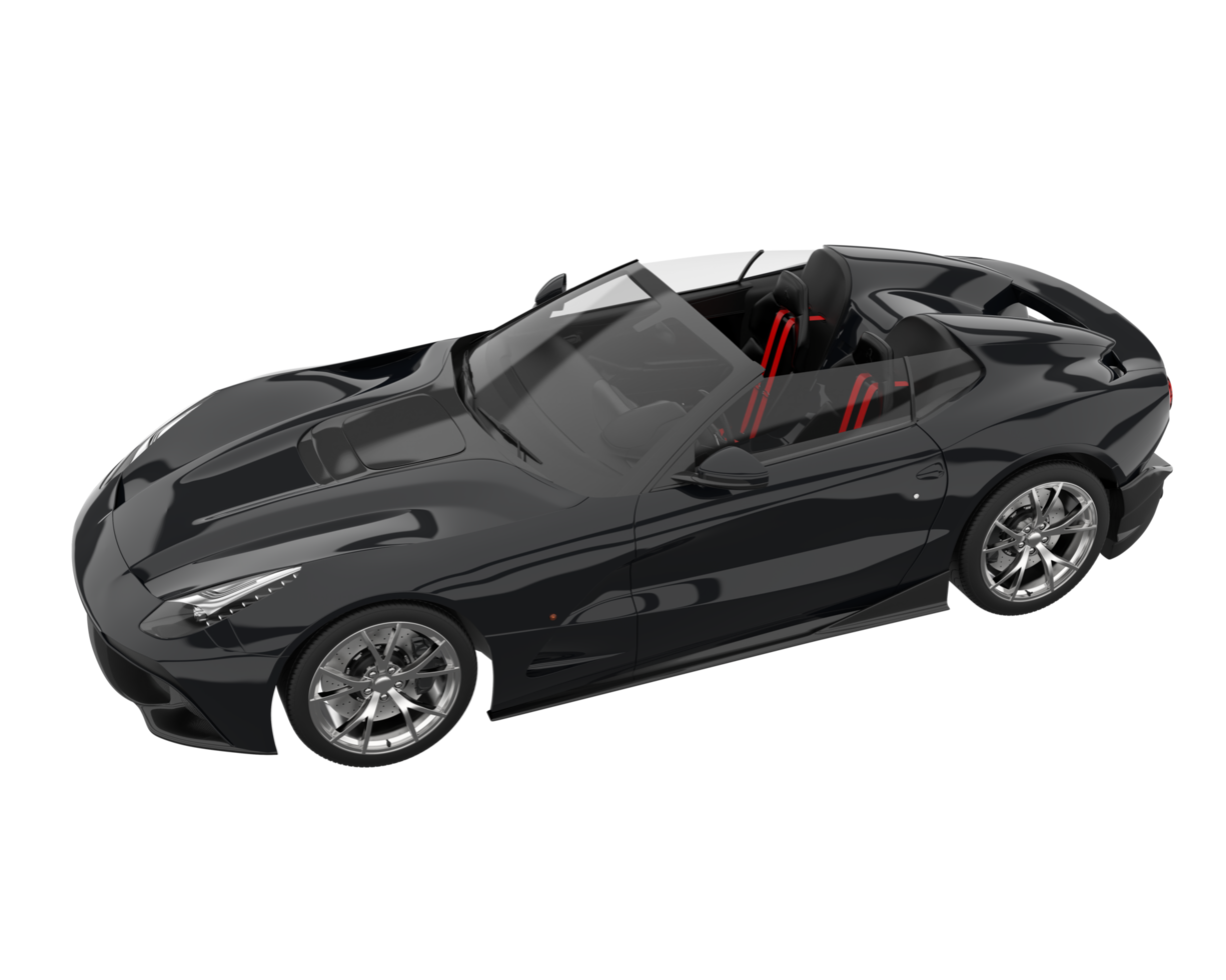 Sport car isolated on transparent background. 3d rendering - illustration png