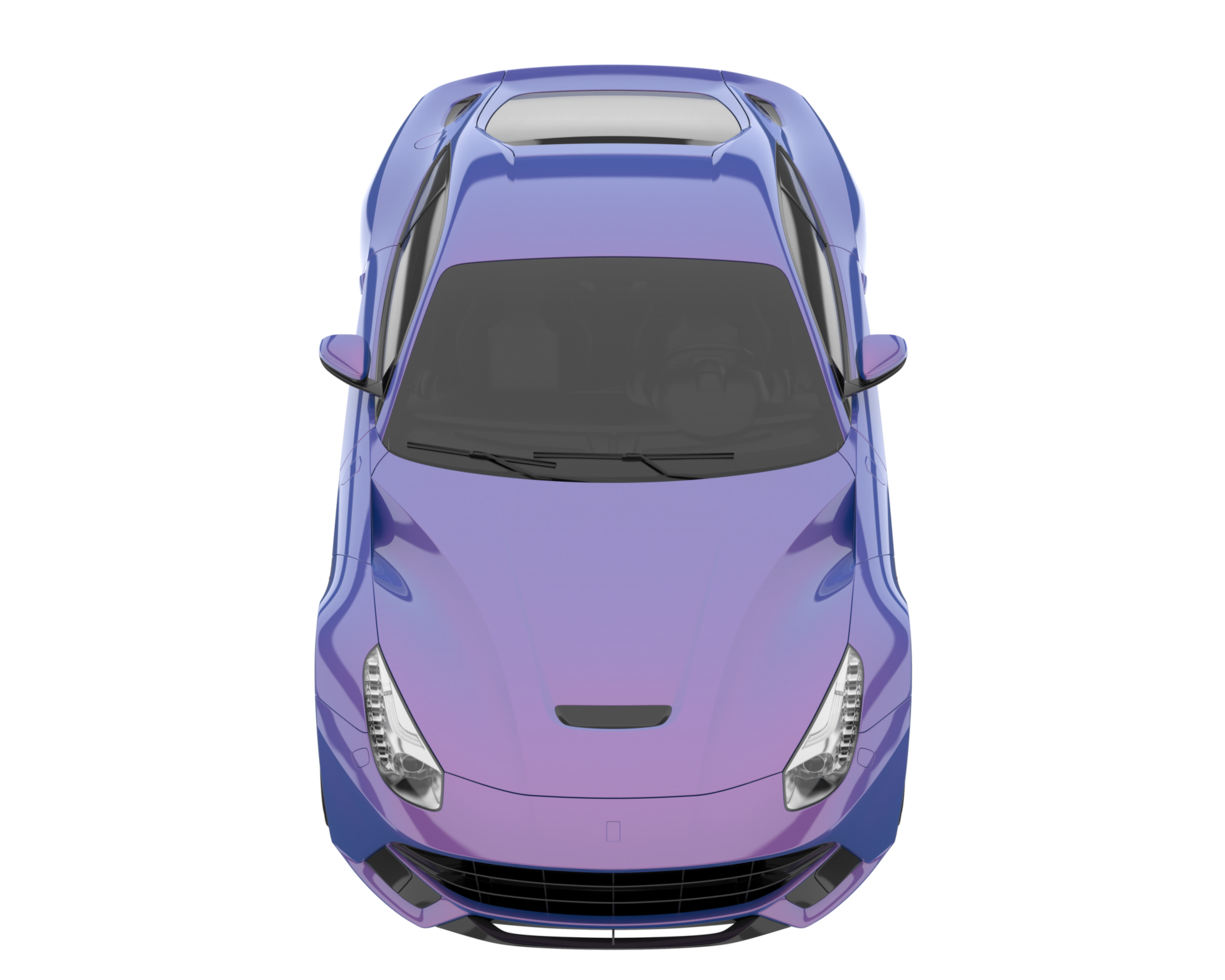 Sport car isolated on transparent background. 3d rendering - illustration png