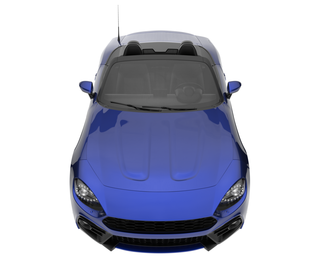 Sport car isolated on transparent background. 3d rendering - illustration png