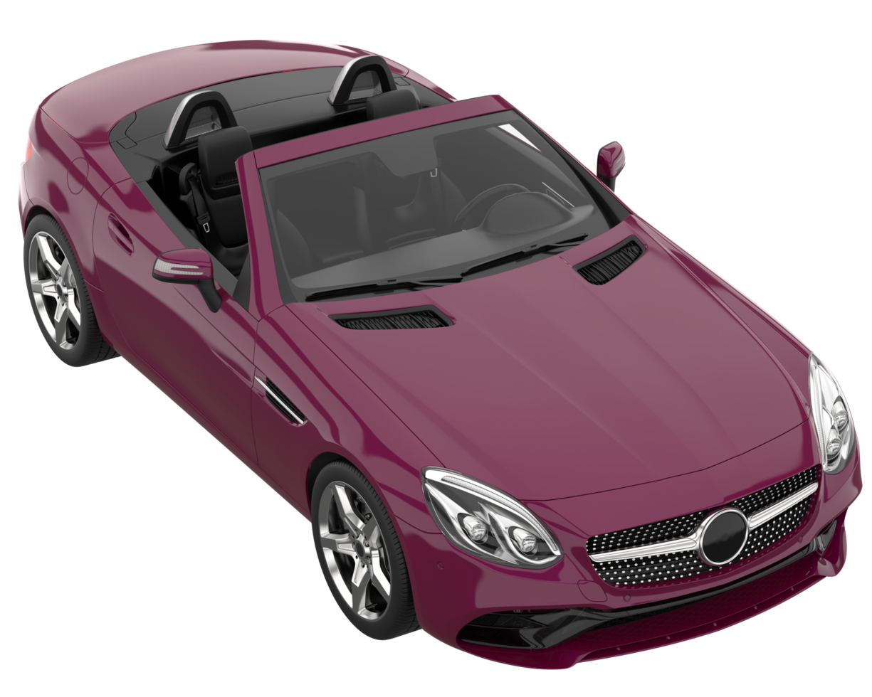 Sport car isolated on transparent background. 3d rendering - illustration png