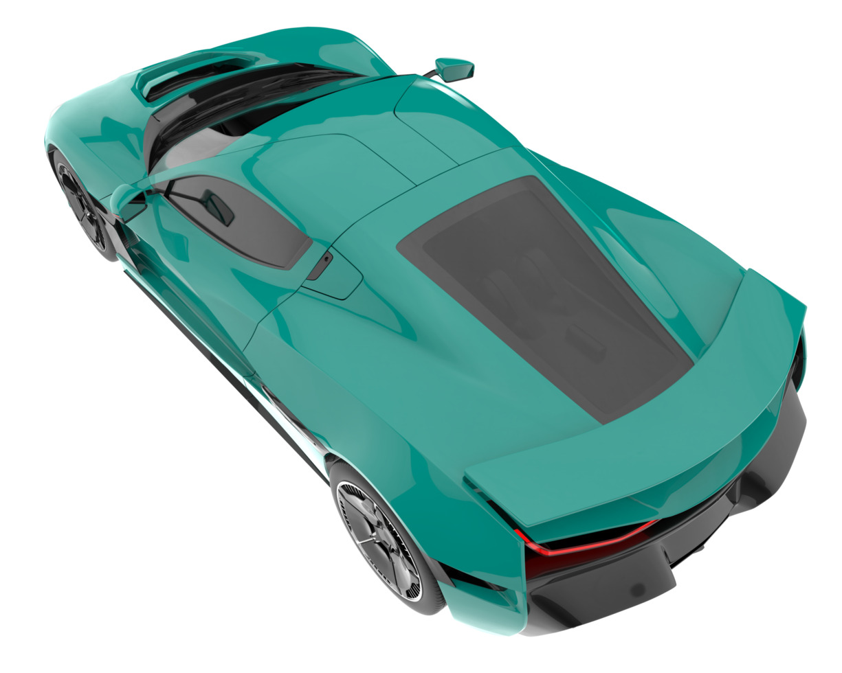 Sport car isolated on transparent background. 3d rendering - illustration png