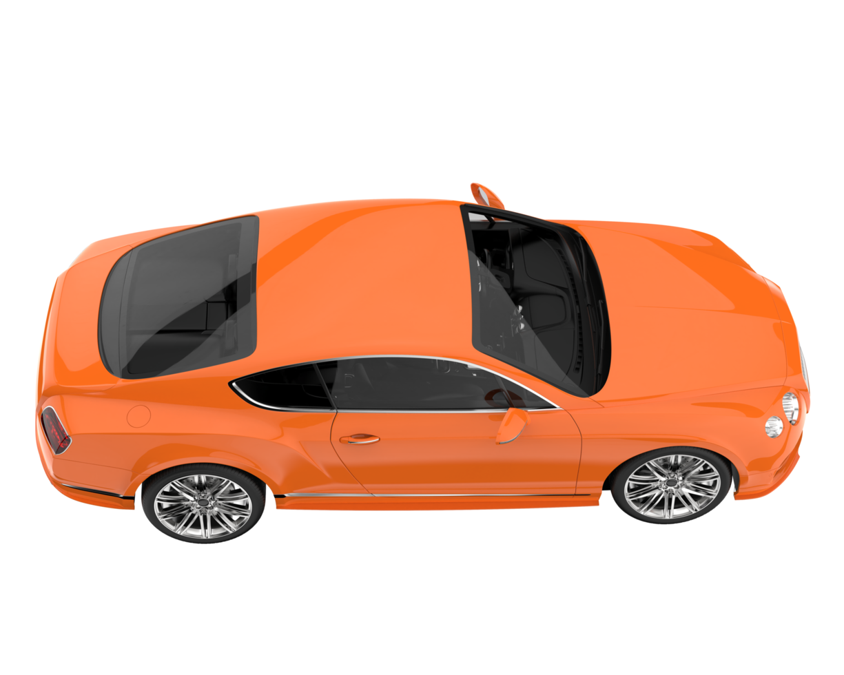 Sport car isolated on transparent background. 3d rendering - illustration png