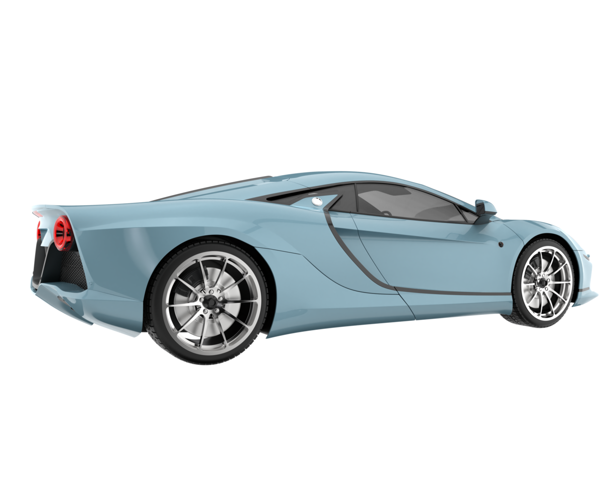 Sport car isolated on transparent background. 3d rendering - illustration png