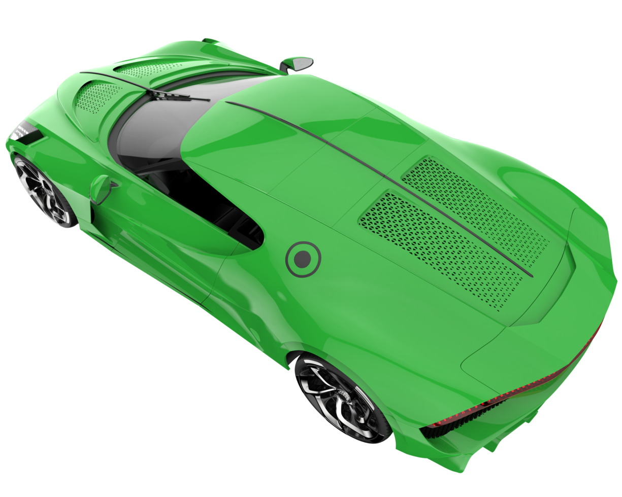 Sport car isolated on transparent background. 3d rendering - illustration png
