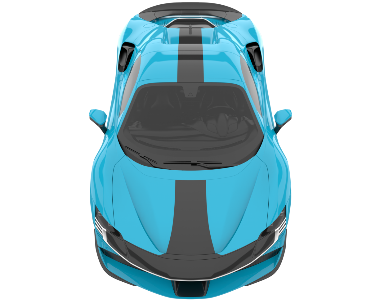 Sport car isolated on transparent background. 3d rendering - illustration png