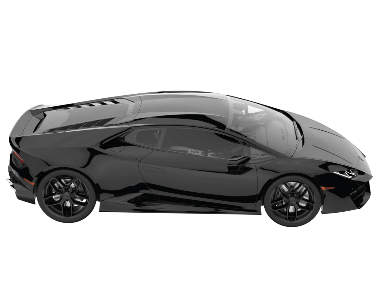 Sport car isolated on transparent background. 3d rendering - illustration png