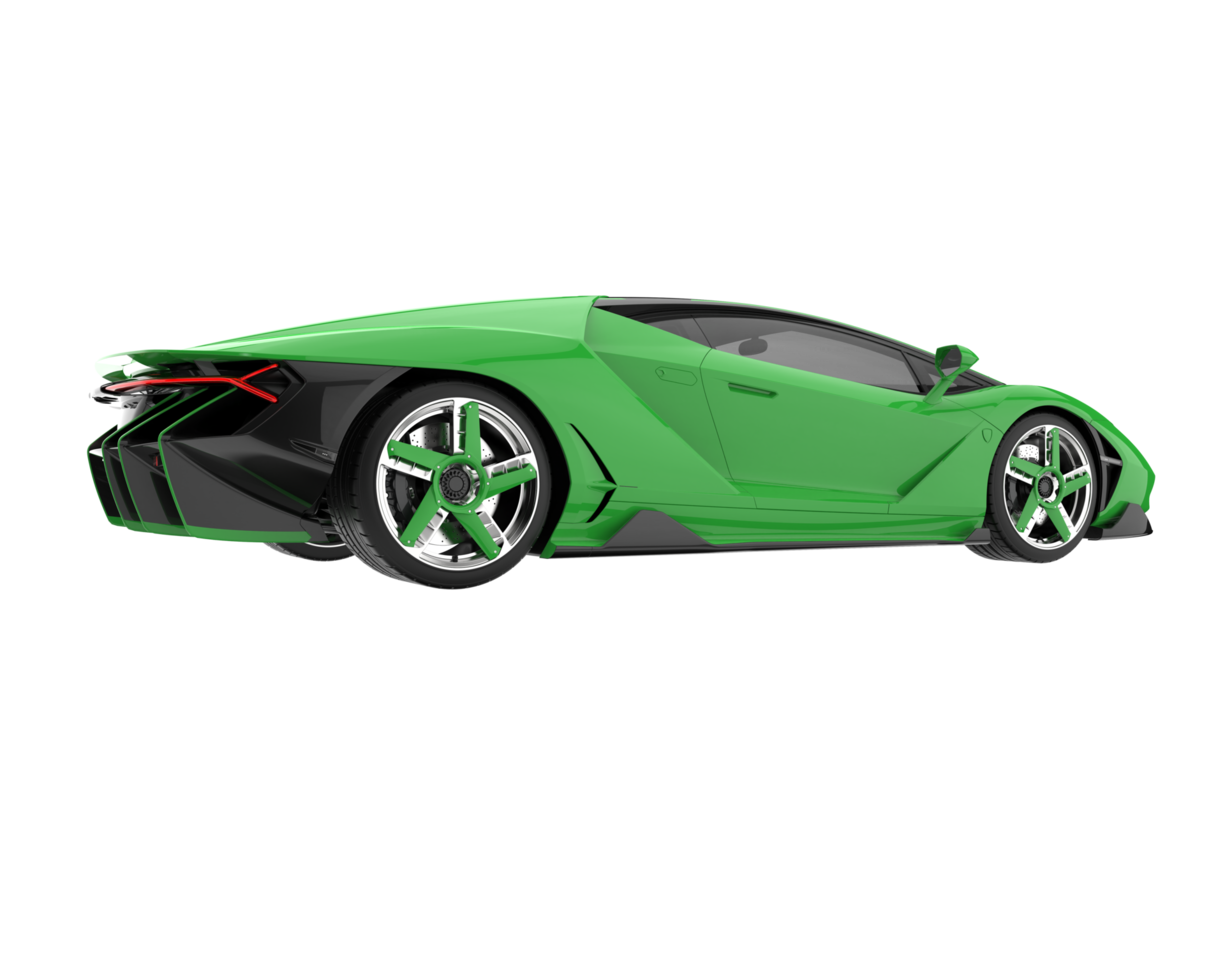 Sport car isolated on transparent background. 3d rendering - illustration png