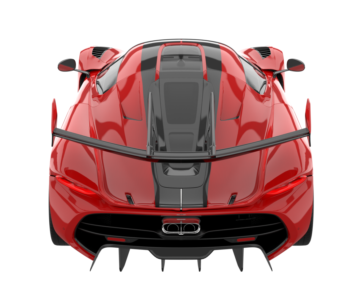 Sport car isolated on transparent background. 3d rendering - illustration png