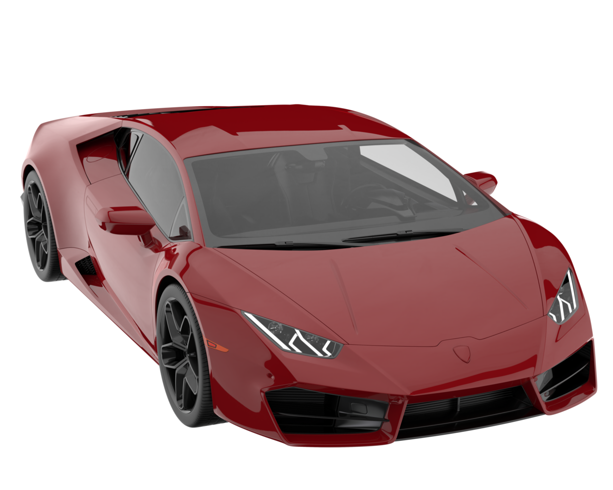 Sport car isolated on transparent background. 3d rendering - illustration png