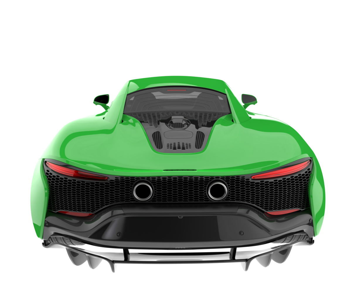 Sport car isolated on transparent background. 3d rendering - illustration png