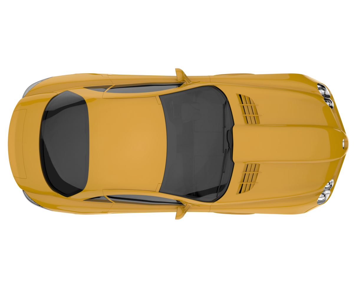 Sport car isolated on transparent background. 3d rendering - illustration png