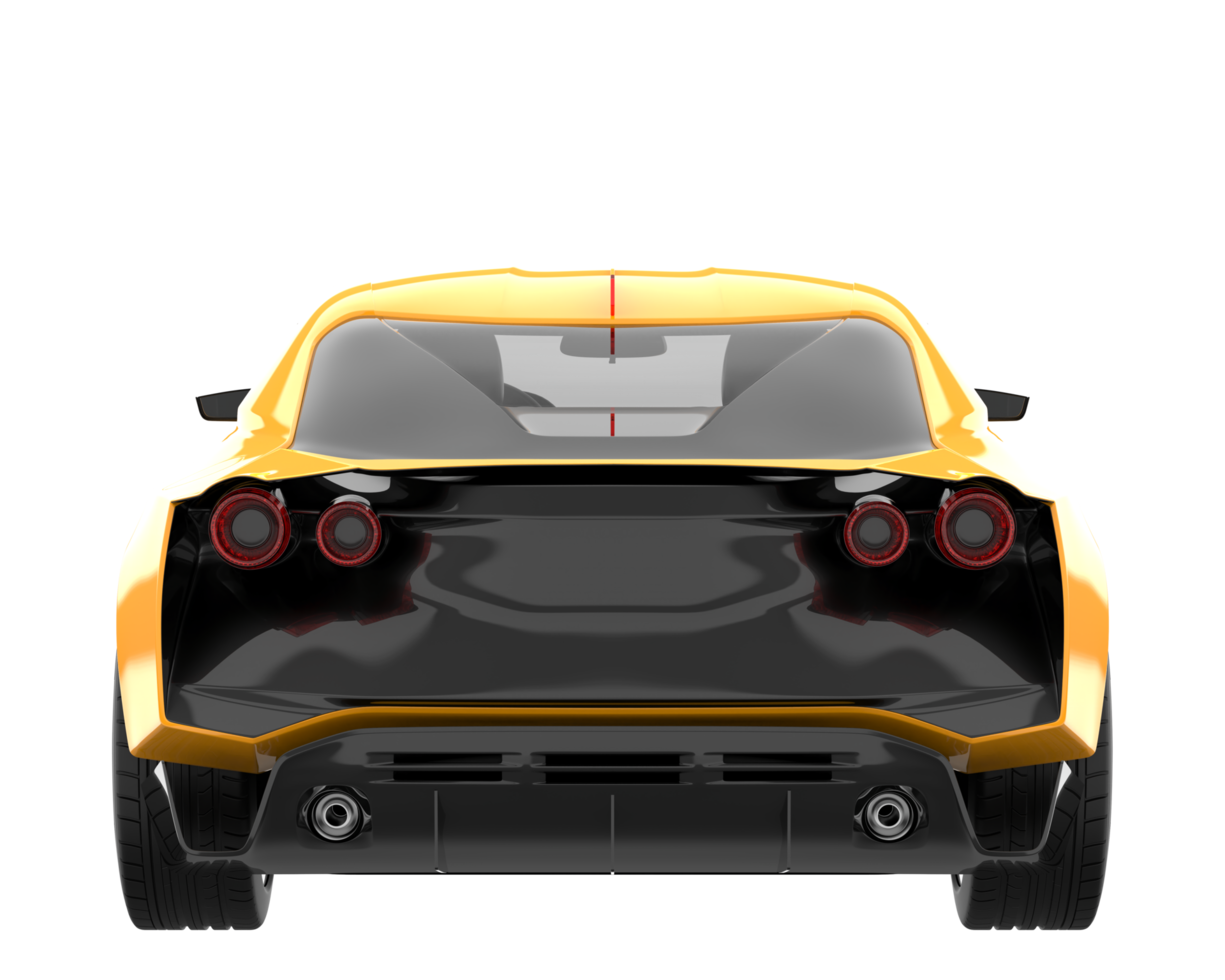Sport car isolated on transparent background. 3d rendering - illustration png