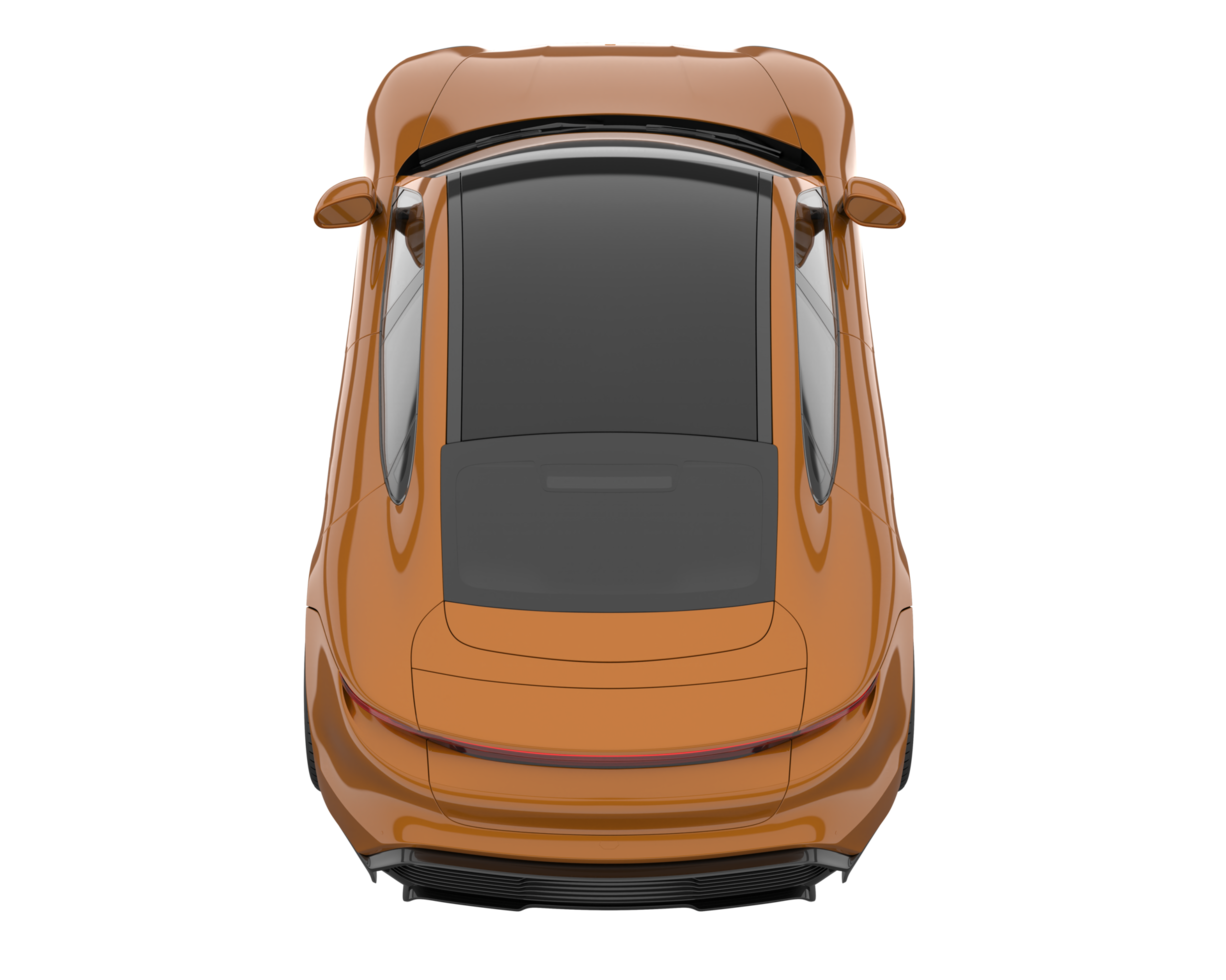 Sport car isolated on transparent background. 3d rendering - illustration png