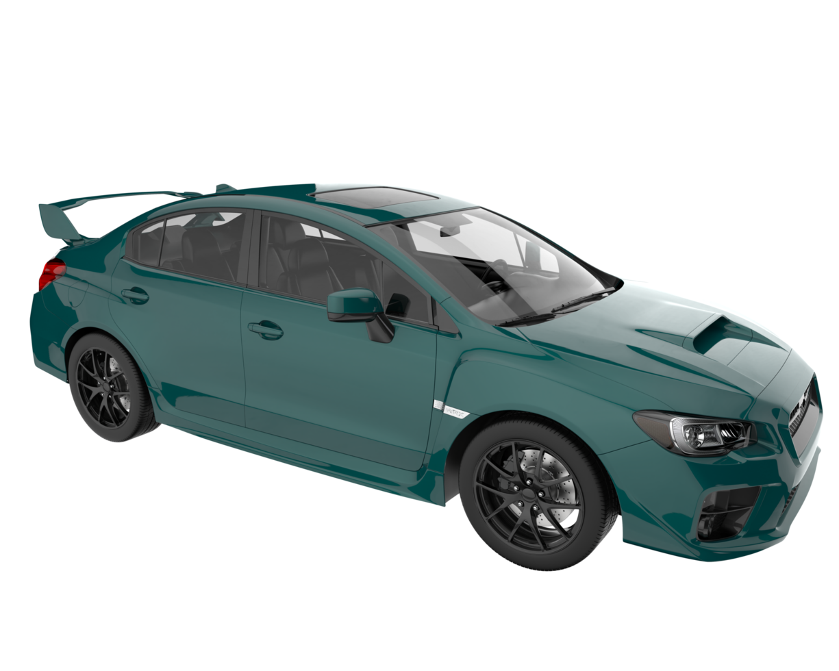 Sport car isolated on transparent background. 3d rendering - illustration png