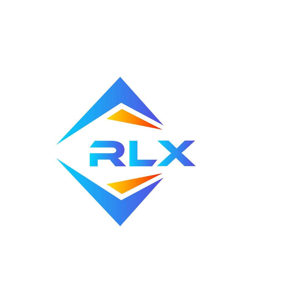 diseño de logotipo de tecnología abstracta rlx sobre fondo blanco. concepto de logotipo de letra de iniciales creativas rlx. vector