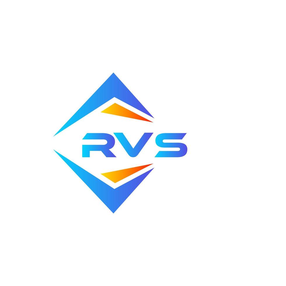 RVS abstract technology logo design on white background. RVS creative initials letter logo concept. vector