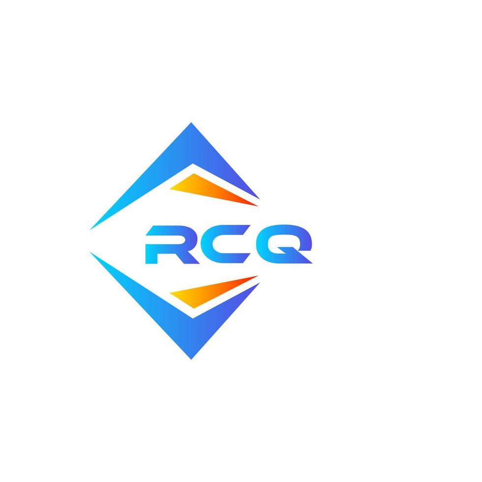RCQ abstract technology logo design on white background. RCQ creative initials letter logo concept. vector