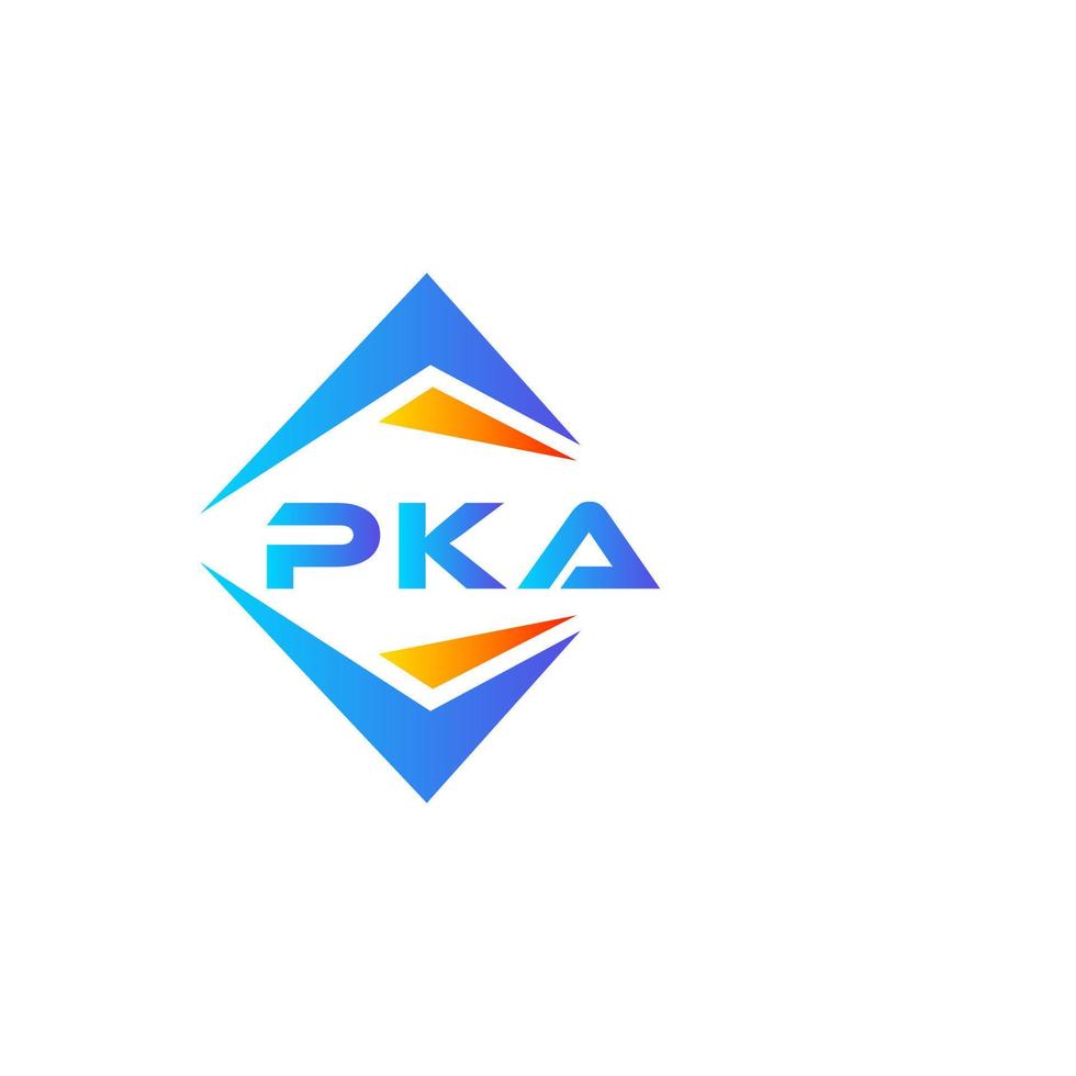 diseño de logotipo de tecnología abstracta webpka sobre fondo blanco. concepto de logotipo de letra inicial creativa pka. vector