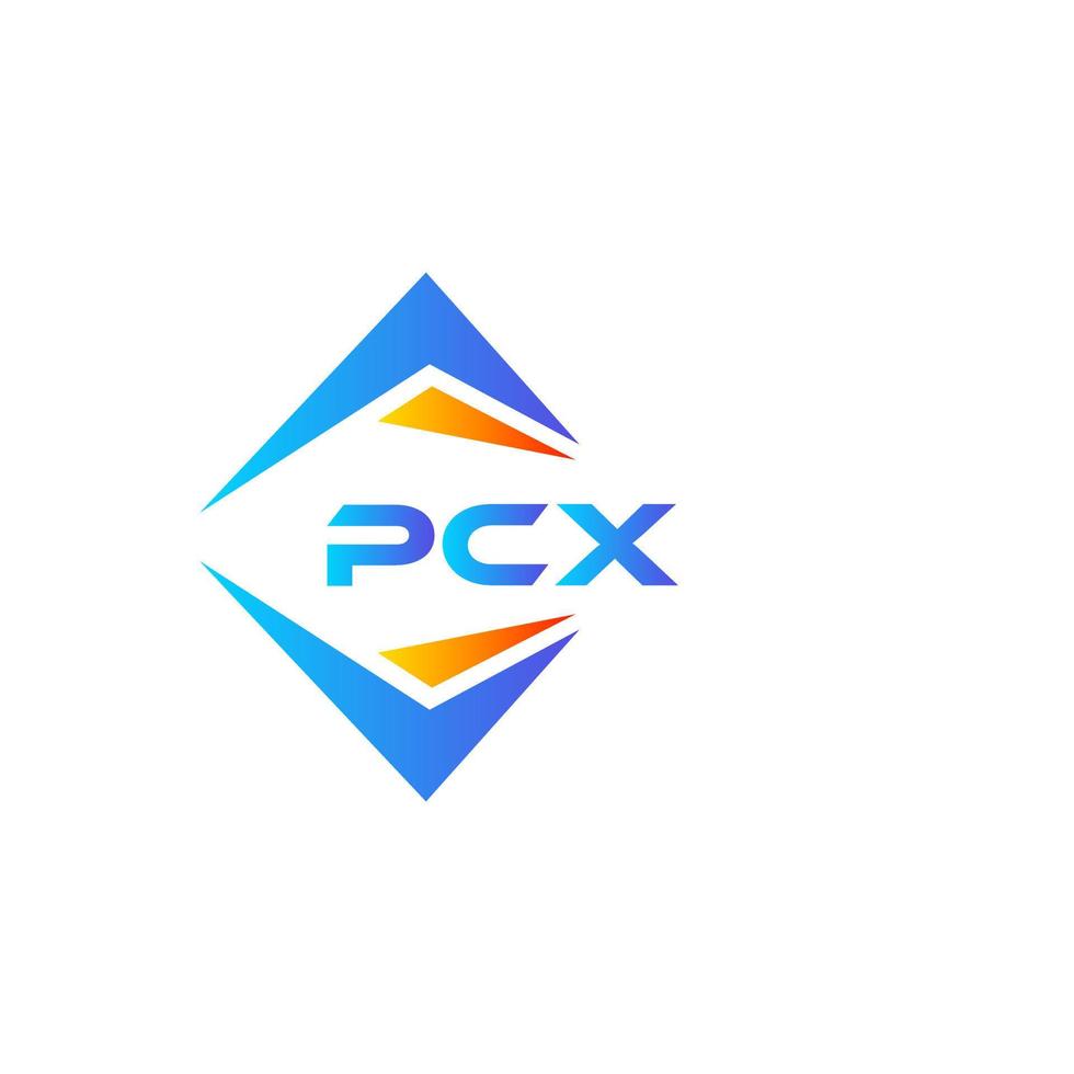 Diseño de logotipo de tecnología abstracta pcx sobre fondo blanco. pcx creative iniciales carta logo concepto. vector