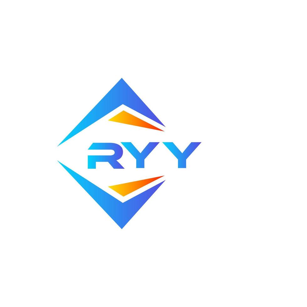 diseño de logotipo de tecnología abstracta ryy sobre fondo blanco. concepto de logotipo de letra de iniciales creativas ryy. vector