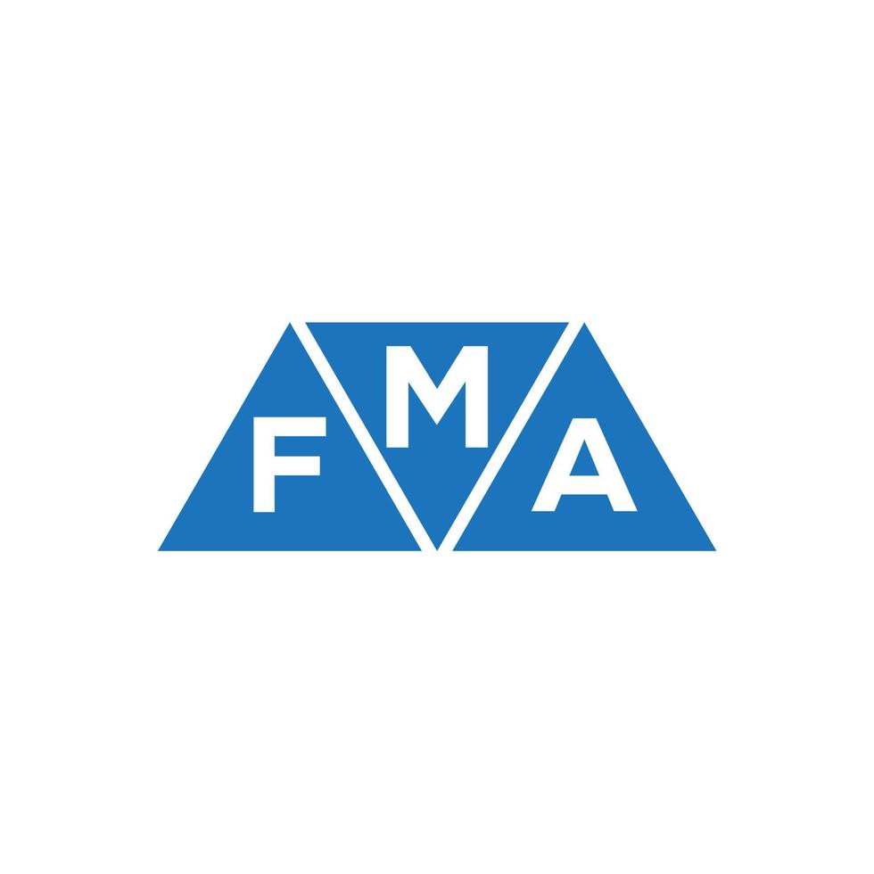 mfa diseño de logotipo inicial abstracto sobre fondo blanco. concepto de logotipo de letra de iniciales creativas mfa. vector