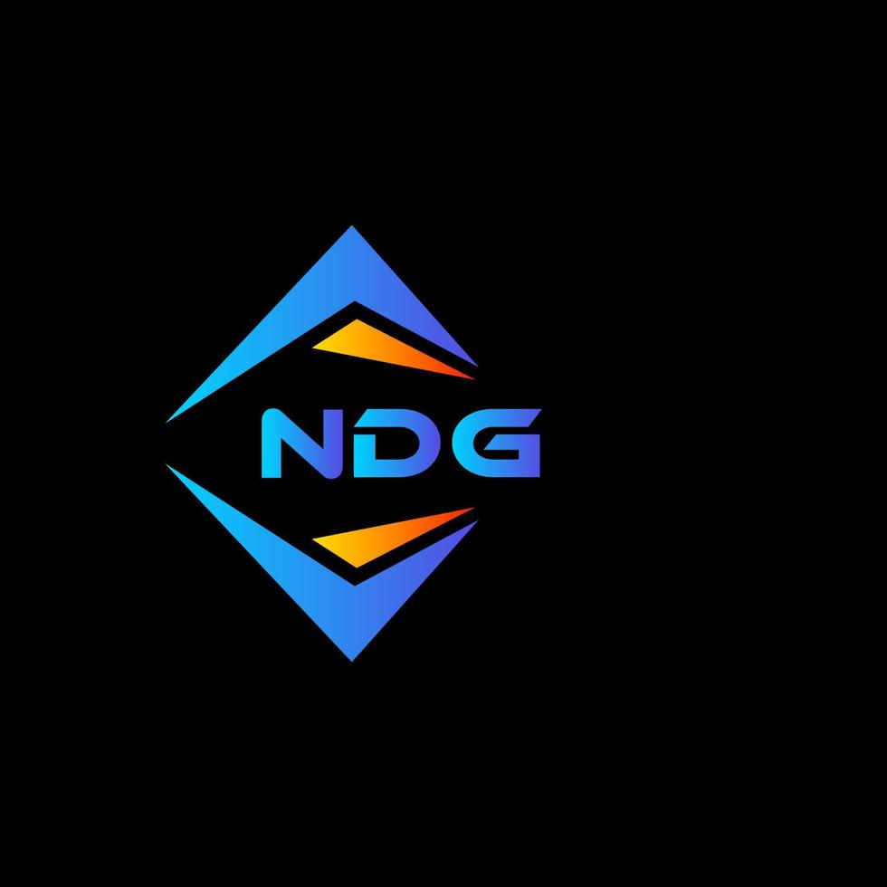 diseño de logotipo de tecnología abstracta ndg sobre fondo negro. ndg creative initials letter logo concept.ndg diseño de logotipo de tecnología abstracta sobre fondo negro. concepto de logotipo de letra de iniciales creativas ndg. vector