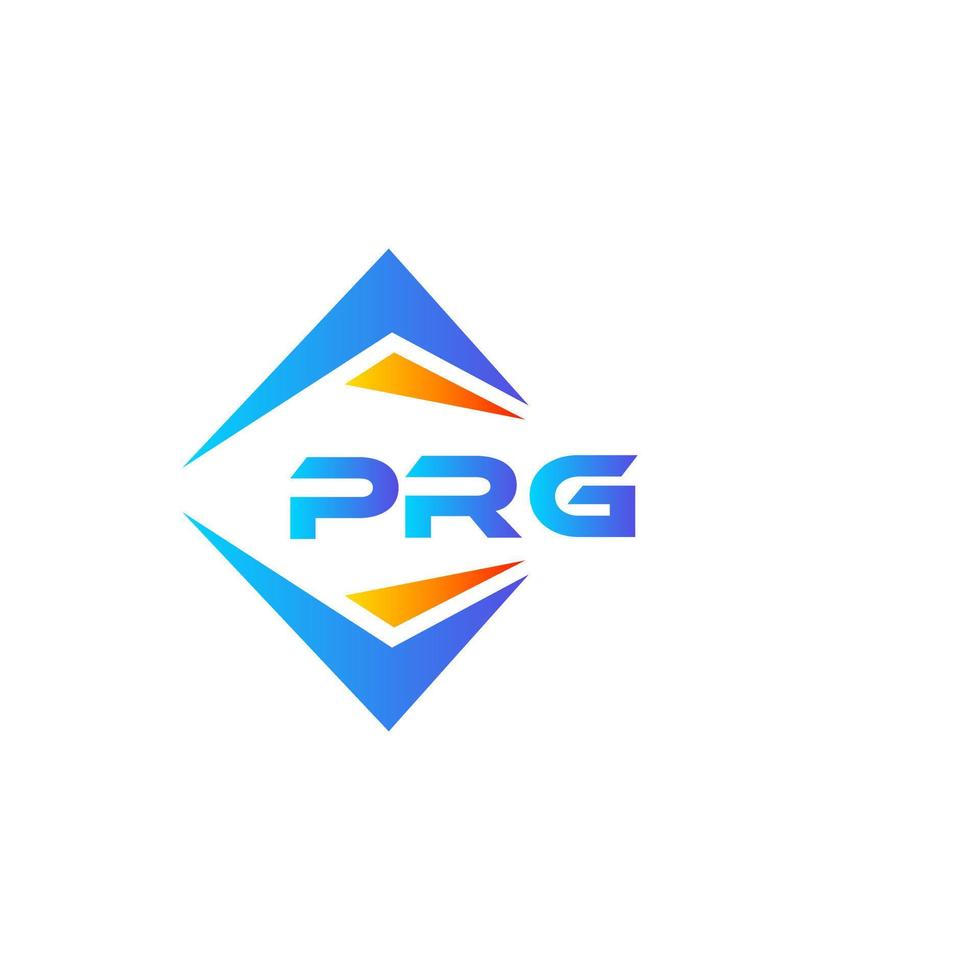 diseño de logotipo de tecnología abstracta webprg sobre fondo blanco. concepto de logotipo de letra de iniciales creativas prg. vector