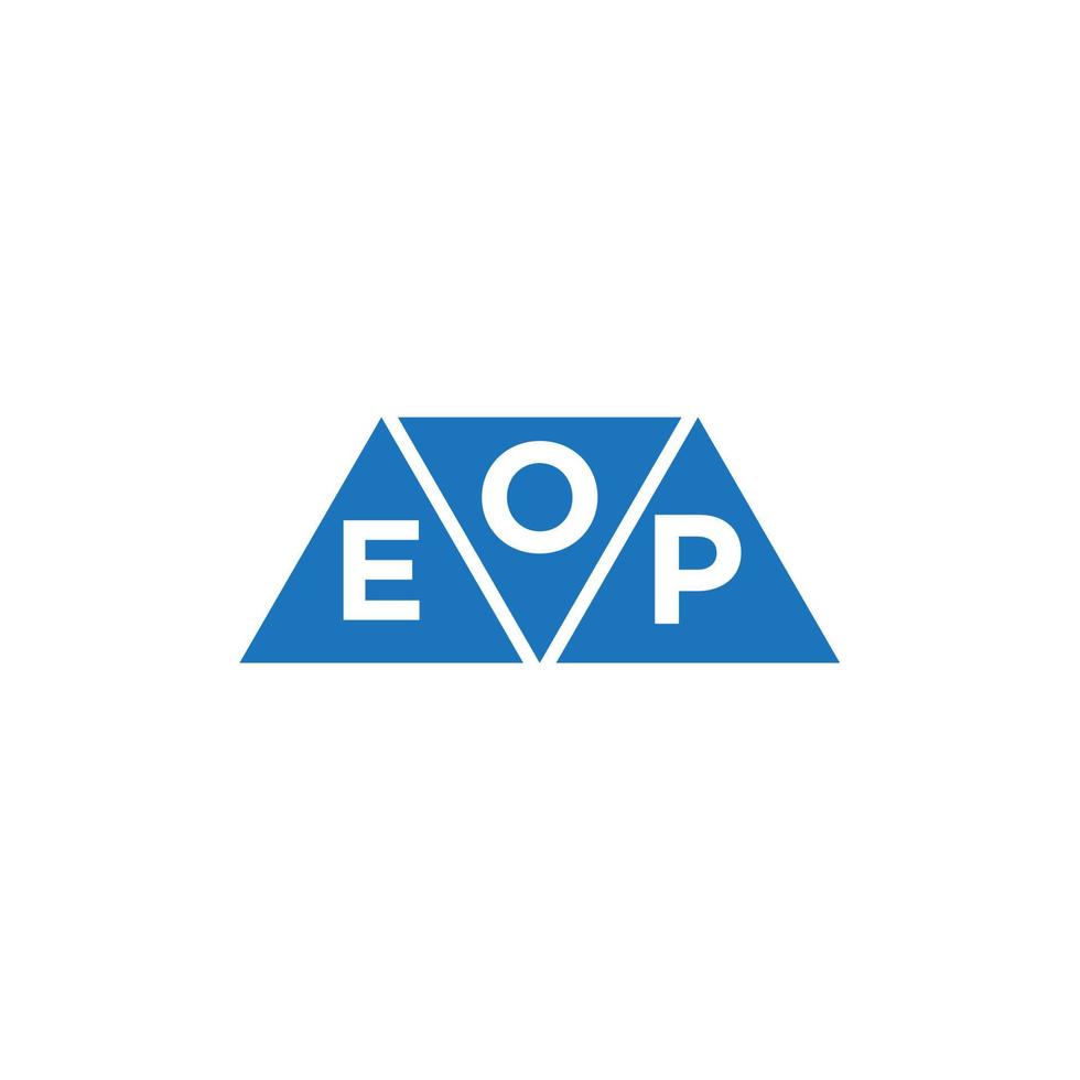oep diseño de logotipo inicial abstracto sobre fondo blanco. concepto de logotipo de letra de iniciales creativas oep. vector