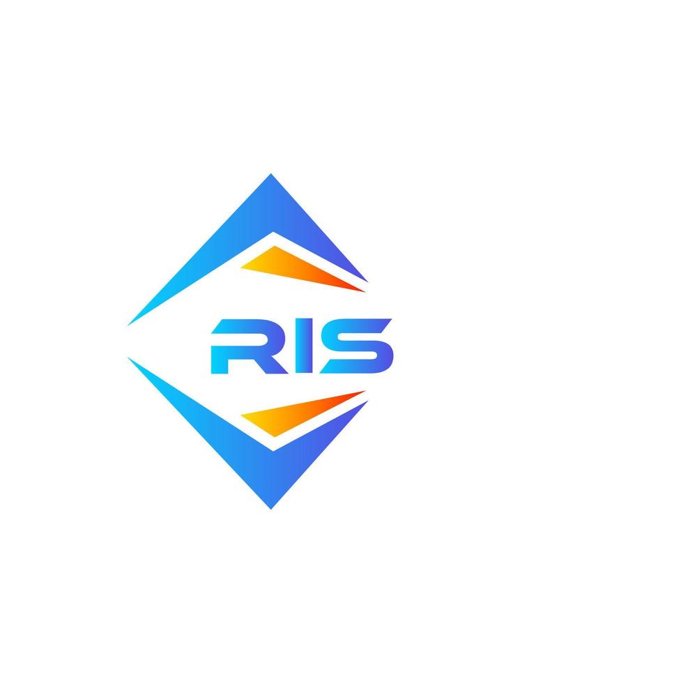 RIS abstract technology logo design on white background. RIS creative initials letter logo concept. vector