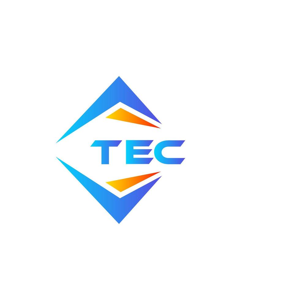 TEC abstract technology logo design on white background. TEC creative initials letter logo concept. vector