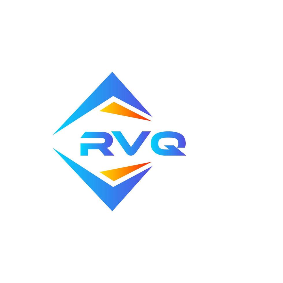 Diseño de logotipo de tecnología abstracta rvq sobre fondo blanco. concepto de logotipo de letra de iniciales creativas rvq. vector