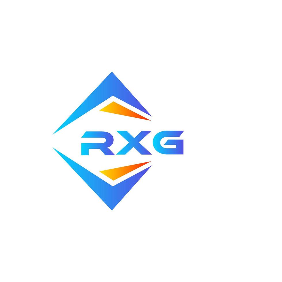 rxg diseño de logotipo de tecnología abstracta sobre fondo blanco. concepto de logotipo de letra de iniciales creativas rxg. vector