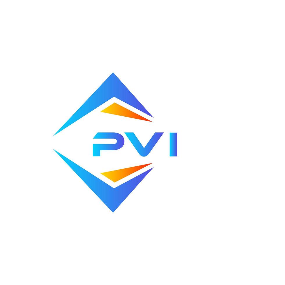 pvi diseño de logotipo de tecnología abstracta sobre fondo blanco. concepto de logotipo de letra de iniciales creativas pvi.v vector