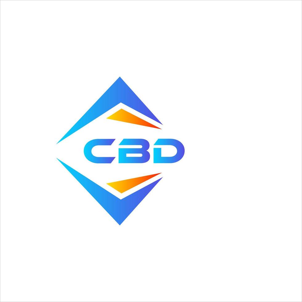 CBD abstract technology logo design on white background. CBD creative initials letter logo concept. vector