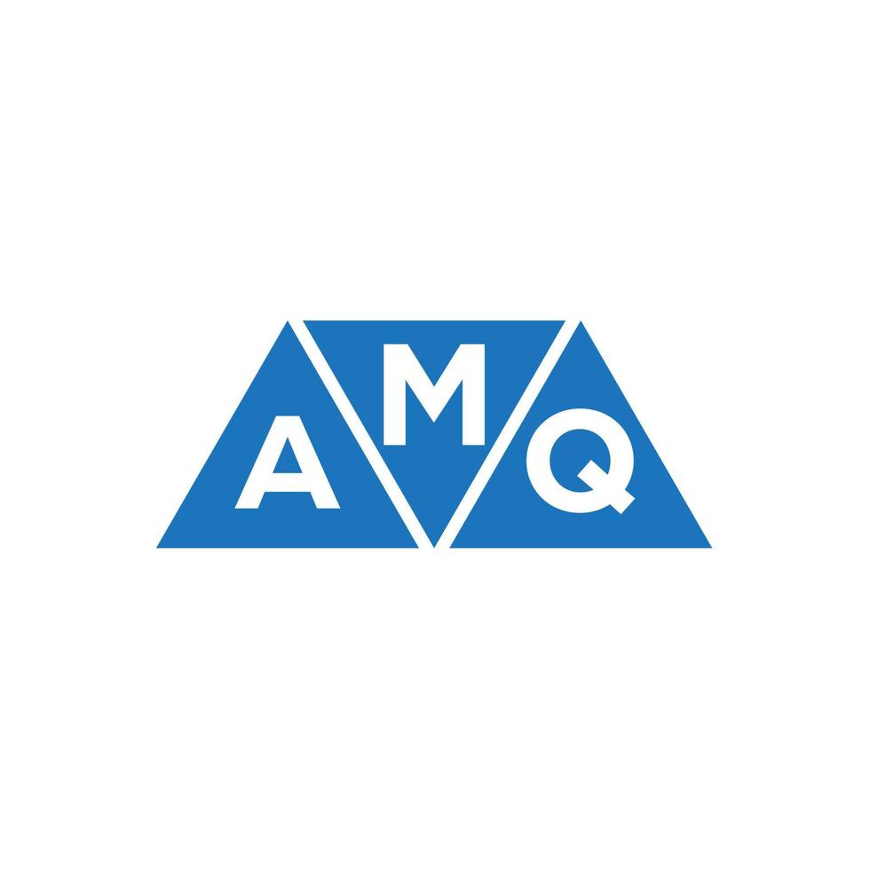 maq diseño de logotipo inicial abstracto sobre fondo blanco. concepto de logotipo de letra de iniciales creativas maq. vector