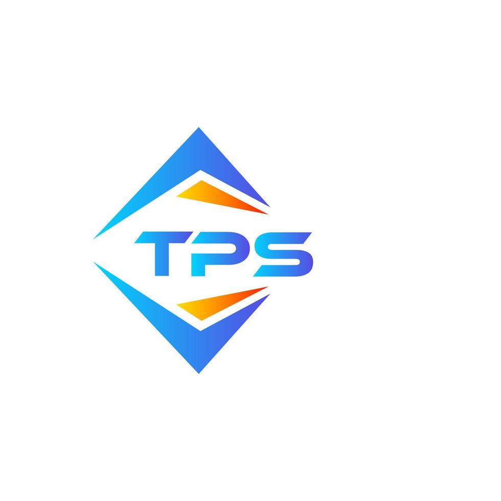 diseño de logotipo de tecnología abstracta tps sobre fondo blanco. concepto de logotipo de letra de iniciales creativas tps. vector