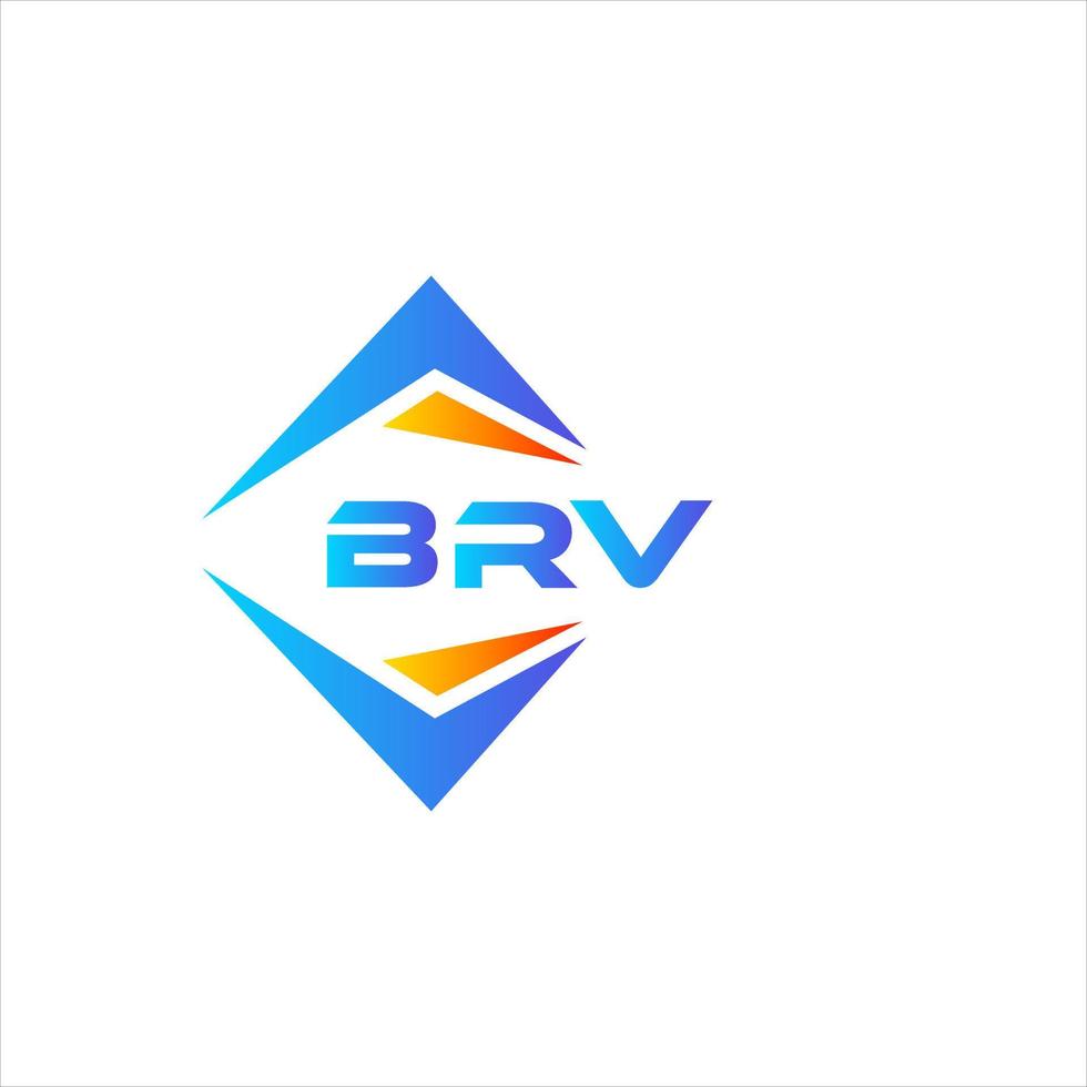 BRV abstract technology logo design on white background. BRV creative initials letter logo concept. vector