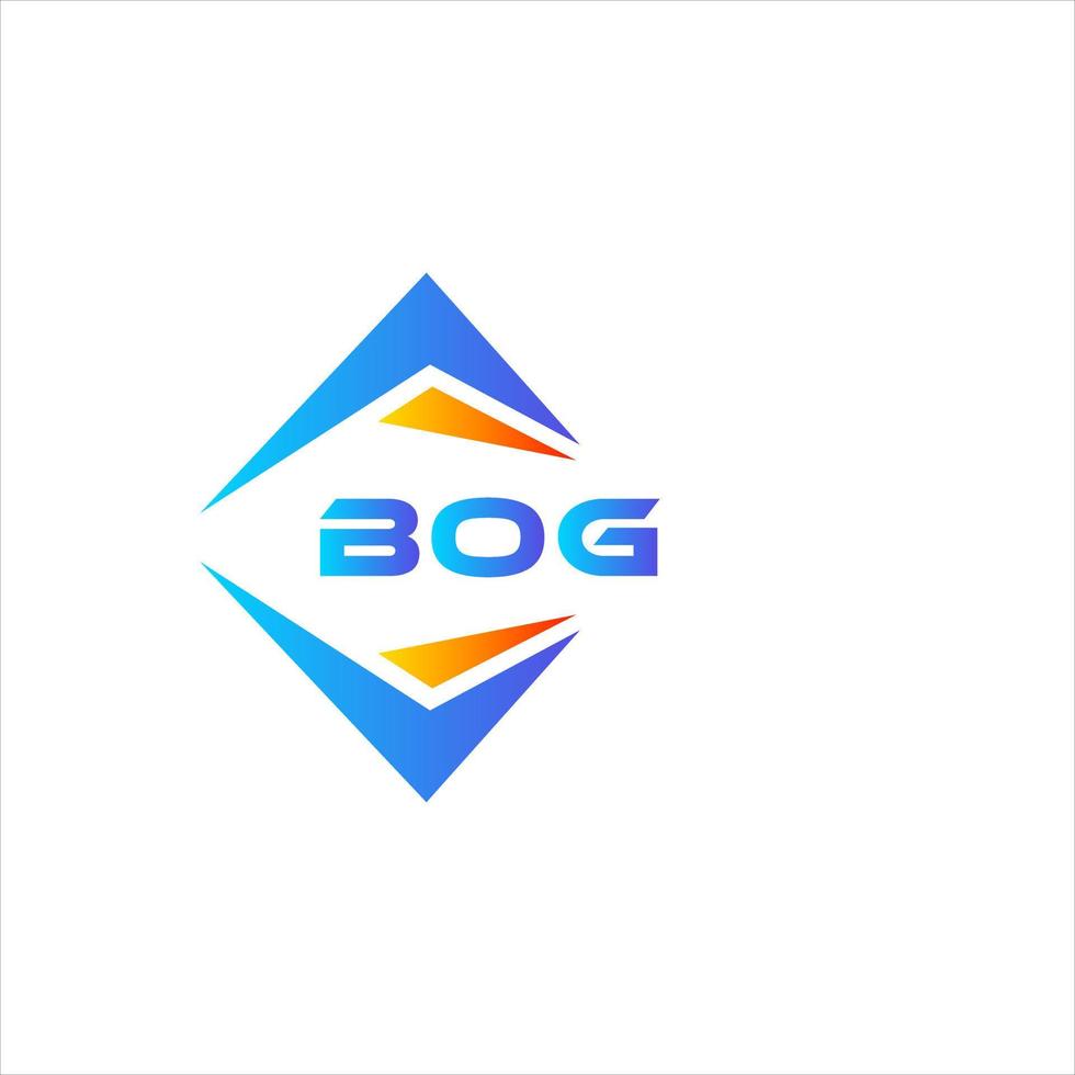 BOG abstract technology logo design on white background. BOG creative initials letter logo concept. vector