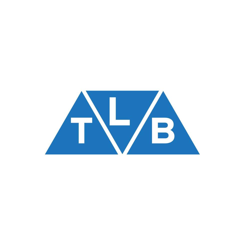LTB abstract initial logo design on white background. LTB creative ...