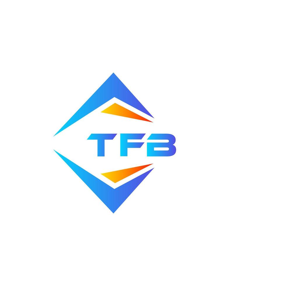 TFB abstract technology logo design on white background. TFB creative
