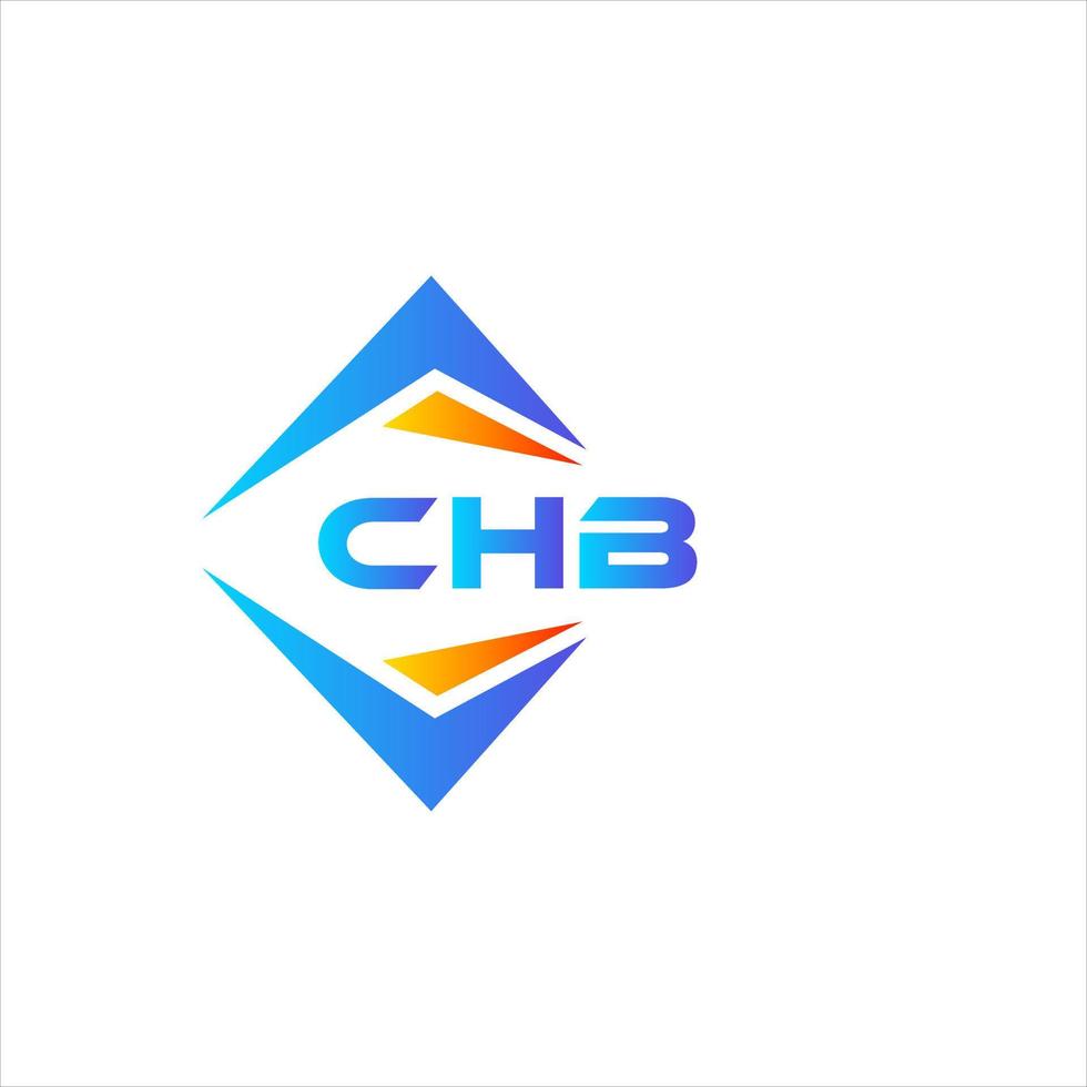 CHB abstract technology logo design on white background. CHB creative initials letter logo concept. vector