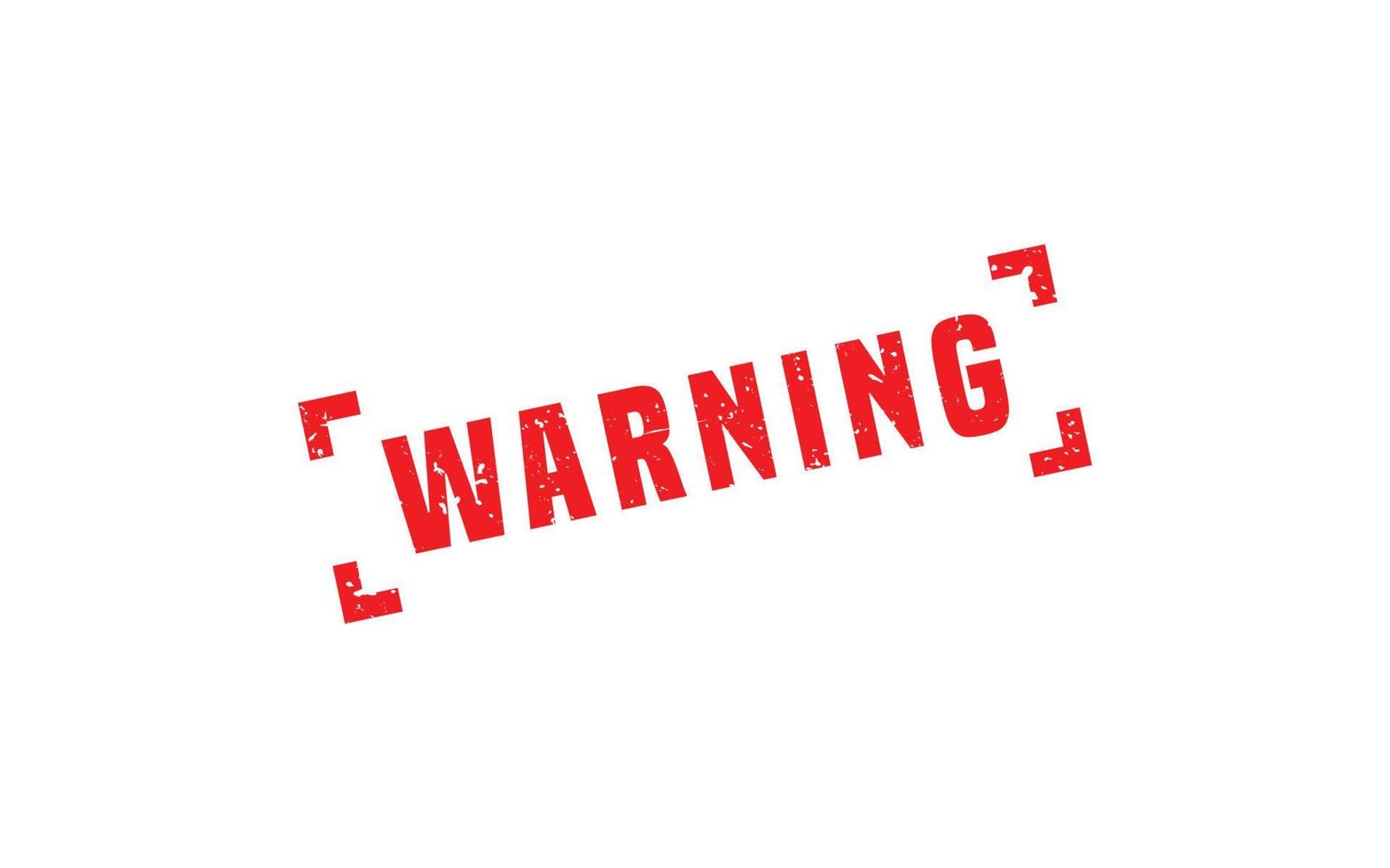 WARNING rubber stamp with grunge style on white background vector