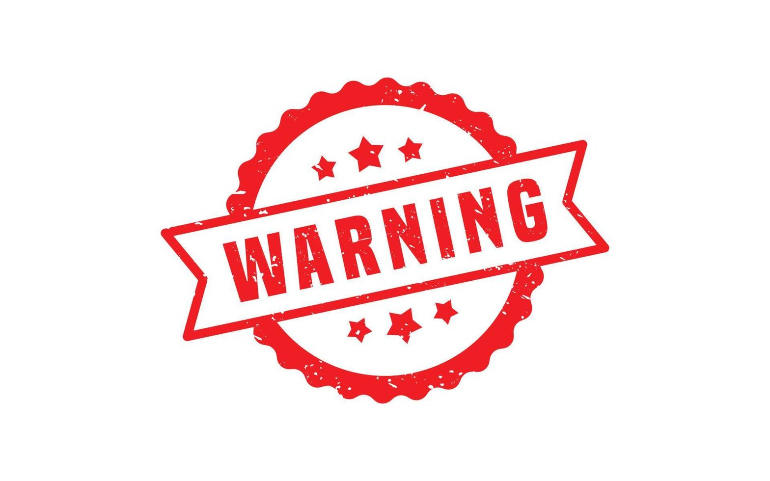 WARNING rubber stamp with grunge style on white background vector