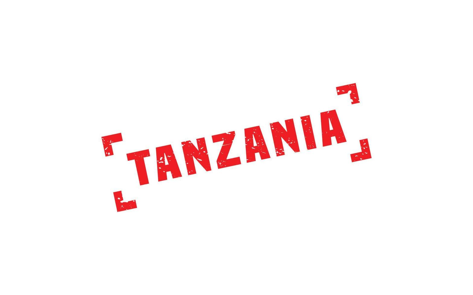 sello de goma de tanzania con estilo grunge sobre fondo blanco vector