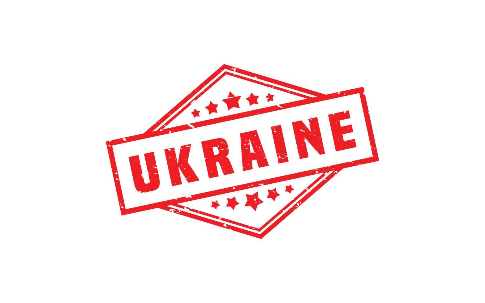 UKRAINE rubber stamp with grunge style on white background vector