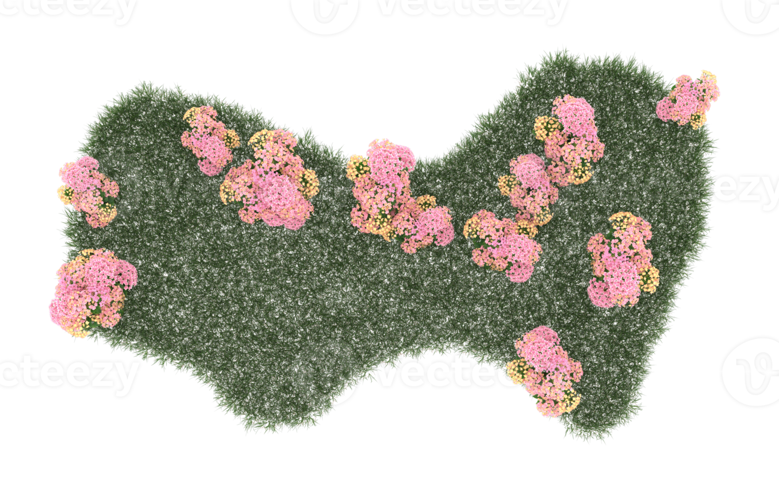 Realistic foliage isolated on transparent background. 3d rendering - illustration png