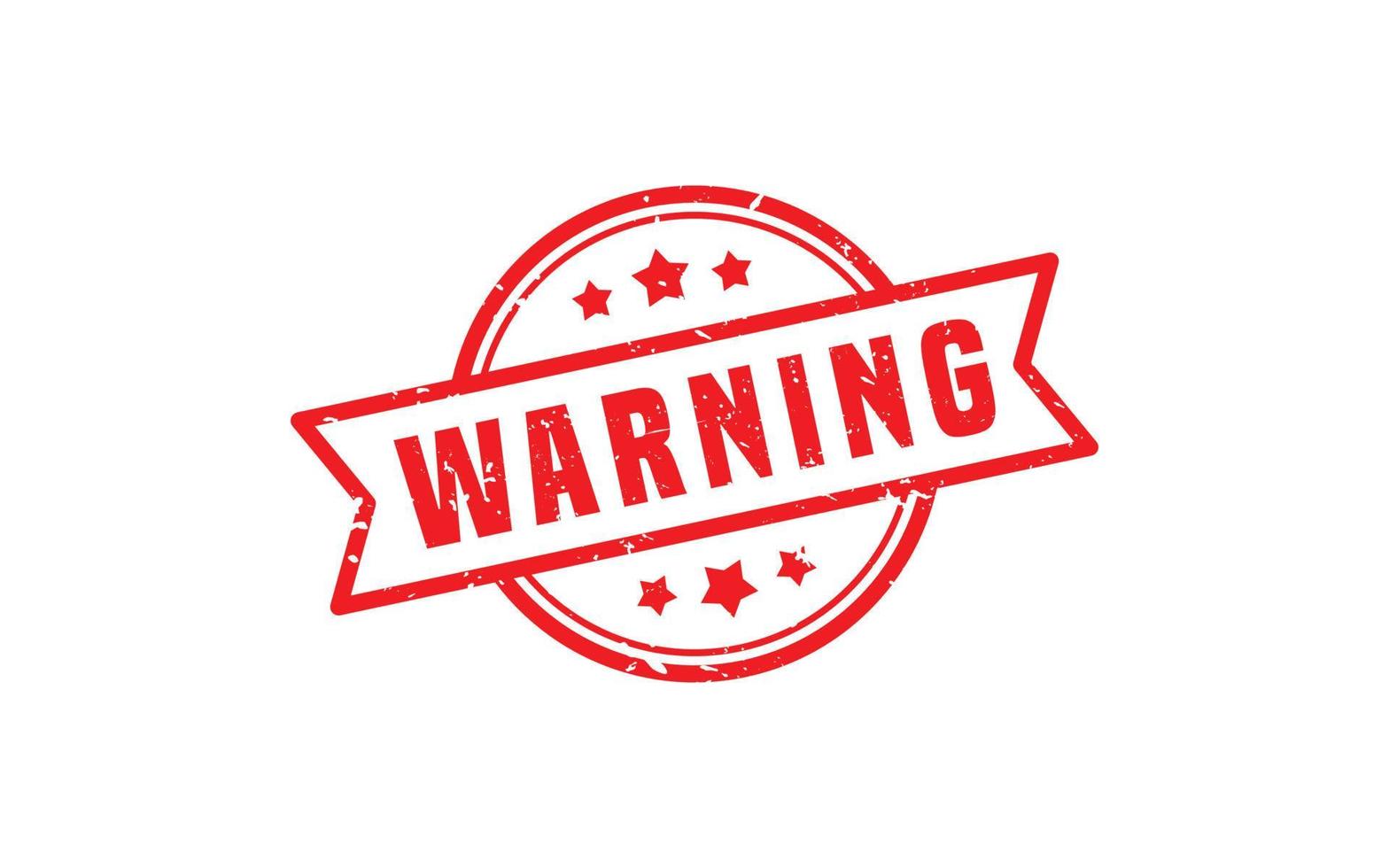 WARNING rubber stamp with grunge style on white background vector