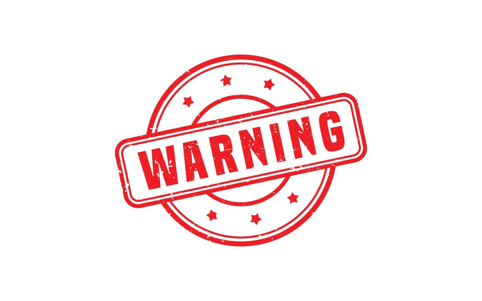 WARNING rubber stamp with grunge style on white background vector