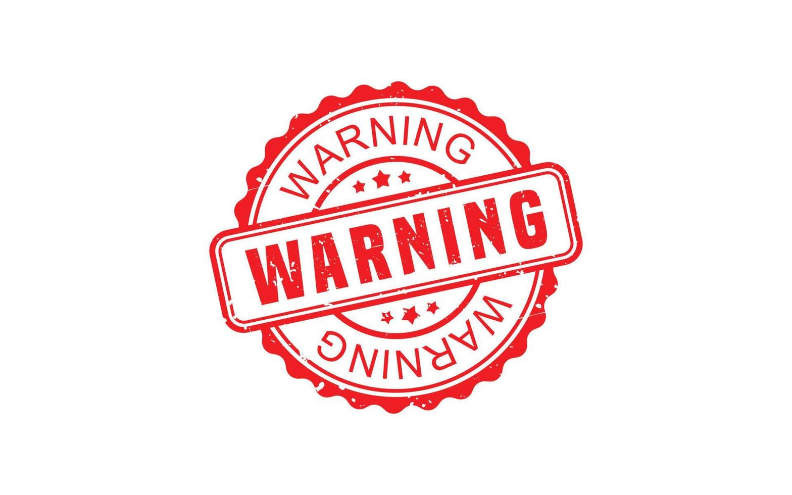 WARNING rubber stamp with grunge style on white background vector
